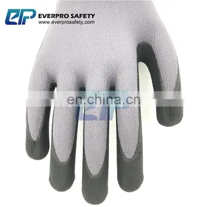 Top Quality 15G Nylon + Spandex Liner Gloves Nitrile Micro Foam With EN388 4131 thumbnail-5