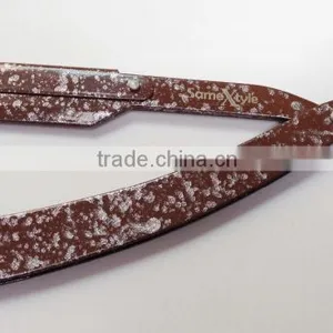 New Barber Salon Straight Razor - Metal Stainless Steel Razor - Barber Razor Brown Paper Coated thumbnail-2
