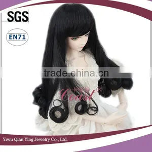 Long Synthetic Black Curly Bjd Pullip Doll Wigs thumbnail-3