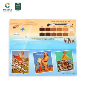 Shimmer Eyeshadow Palette Vegan High Pigment Empty Blush Palette Eyeshadow Pan Cardboard Packaging Empty Eyeshadow Palette Cheap thumbnail-5