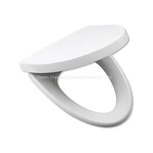 Wrapped-Over V Shaped Duroplastic Toilet Seat UF Soft Quick Release WC Toilet Seat Replacement thumbnail-1