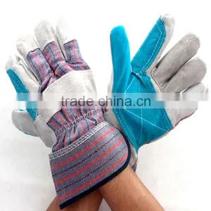 Leather Western Safety Working Gloves With Double the Palm thumbnail-1