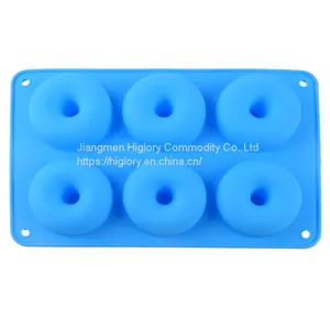 Heat Resistant 6 Cavity Silicone Baking Muffin Cake Mold Donut Caking Mold thumbnail-3