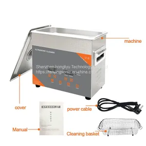 FanYing 3L Ultrasonic Cleaner 120W With Heater Timer Degas 40khz Wash Jewelry Ring Oil Rust Removal Surgical Clinic Dental Tool thumbnail-2