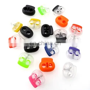 Wholesale Plastic Button Transparent Spring Buckle Elastic Adjustment Stopper Rope Pig Nose Buckle thumbnail-4