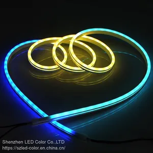 DC5V 12v 10mm 6*13mm 270 Degree Flex Neon Led Strip Light Digital Rgb IP67 Waterproof Neon Tube Led Strip thumbnail-2