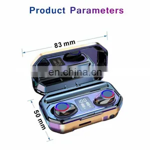 New Trend TWS M12 BT Earphone 5.0 Touch Music Earphones Stereo Bass True Wireless Earbuds With Flashlight Mic thumbnail-4
