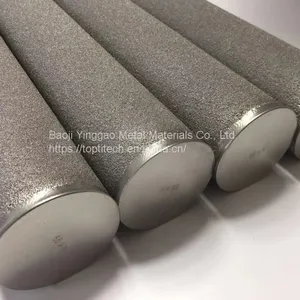 Sintered Porous Titanium Filter Cylindrical Bar thumbnail-2