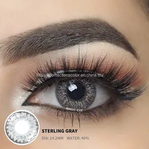 Magiceye Beauty $1 Color Contacts Cheap Colored Contact Eye Lenses Sweety Sterling Gray 3 Tone Color Contact Lens thumbnail-5