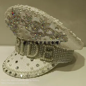 Bride Hat Basin of the Captain's Hat Cap Tennis Cap Cap Birthday Lady's Hat Beret Caps Fan thumbnail-1