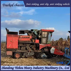 Corn Harvester Modified With Half Chain Track Anti Sinking Half Track thumbnail-1