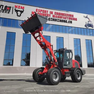 CE Approved 2 .5Ton Wheel Loader HZM825 Articulated Loader in Europe thumbnail-2