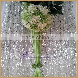 BCK089 Wholesale High Quality Customize Size Shiny Silver Sequin Event Party Backdrop for Weeding Decoration Quality Choice thumbnail-3