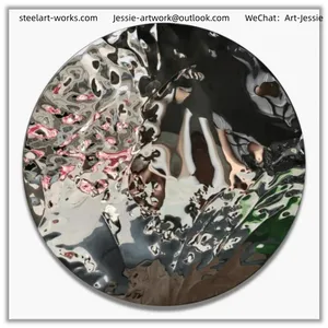 Shopping Mall DecorationCustom Color FinishAbstract Metal Wall Sculpture thumbnail-4