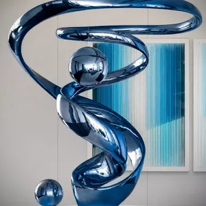 Mirror Polished Metal Sculpture thumbnail-1