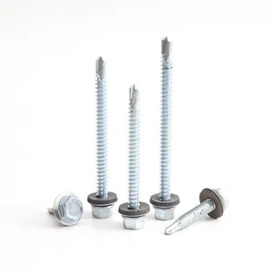 Self Drilling Screw With Free Samples Factory Direct C1022A Carbon Steel White Zinc Hex Head for Metal Roofing Mill Test Report thumbnail-4