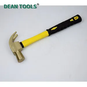Non-Sparking Beryllium Copper Claw Hammer, 230g Head Weight, 280mm Total Length thumbnail-2