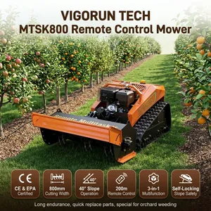 Vigorun MTSK800 Mower Remote Control Pro CE EPA Certified 9kW Loncin Engine Heavy-Duty Flail Lawn Mower thumbnail-1