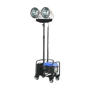 Portable Silent Diesel Generator Integrated Outdoor Mobile Emergency Lighting Tower thumbnail-1