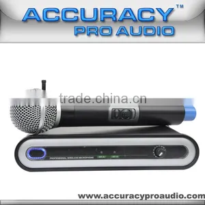Professional Plastic Body Best Wireless Microphone For Karaoke UHF-13 thumbnail-1