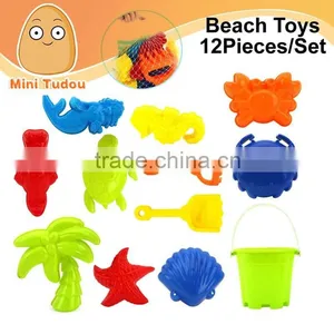 Summer Beach Toys Plastic Sand Beach Toys Set For Kids 12 PCS/Set thumbnail-1