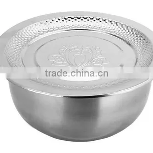 Hot Selling Stainless Steel Mixing Bowl Set / Salad Bowl Set / Metal Fruit Bowl thumbnail-3