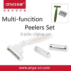 D724 2016 New Multi-Function Peeler Set Kitchen Accessory Potato Peeler Peeler Stainless Steel With Plastic Hander thumbnail-1