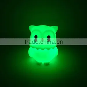 Small Size New Design Vynil Owl Anime Figure Led Light Toys thumbnail-5
