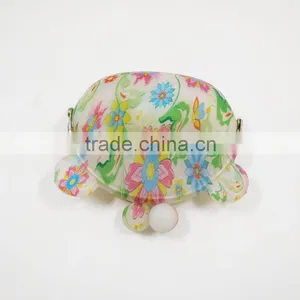 Factory Wholesale Floral Printed Gifts Bag Mini Retro Silicone Smart Wallet thumbnail-3