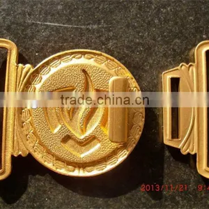 Custom Metal Belt Buckle With Gold Plating thumbnail-2