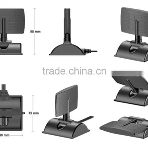 2.4GHz 5dBi WIFI Booster Wireless RP-SMA Antenna WLAN+ Magnetic Base thumbnail-1