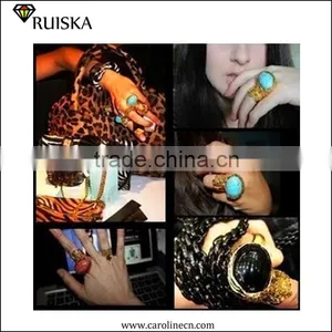 Caroline Vogue Big Stone Ring Designs For Women thumbnail-2