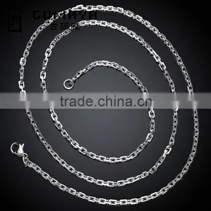 Wholesale Handmade Long Models Hip Hop Style Stainless Steel Neck Chain thumbnail-1