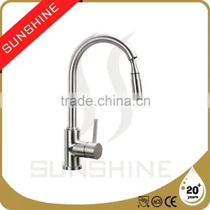 SS804D Modern Design Stainless Steel Kitchen Cabinet Faucet Lead Free Kitchen Mixer thumbnail-1