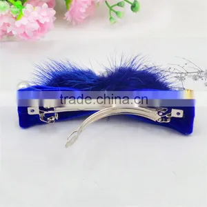 2015 New Fashion Luxury Hair Accesory Fur Hair Pins for Women thumbnail-5
