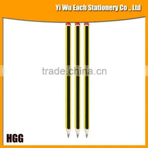 7'' Striped Pencil Pre-sharpened With Top Tipped thumbnail-1