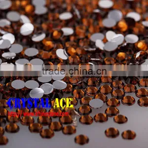 30,000pcs a Bag 5mm Epoxy Crystal Non Hot Fix Flat Back Rhinestones China Factory Price thumbnail-1