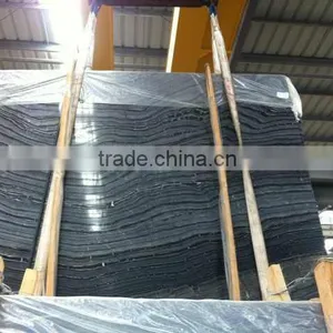 Black Tree Marble Slabs & Tiles, Chinese Black Marble, Black Polished Marble Floor Covering Tiles, Wall Tiles thumbnail-2
