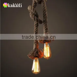 Retro DIY Art Hemp Rope Pendant Light 250cm Creative Art Chandelier E27 Lamp Length Can be Customized thumbnail-6