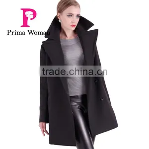 2016 Spring Long Cheap Women Trench Coat With Lapel thumbnail-1
