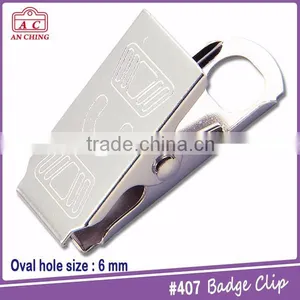 Metal Bulldog Clip for Badge Holder With Customized Hole Size thumbnail-4