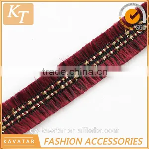 China Supplier Double Side Fringe Trim in Guangzhou thumbnail-3