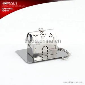 Novelty Teapot Shaped Stainless Steel Tea Strainer in 119th Canton Fair Quality Choice thumbnail-2