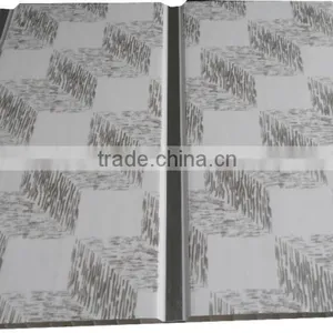 Trinidad 10'' Middel Groove Plastic Ceiling With Silver Strip thumbnail-1