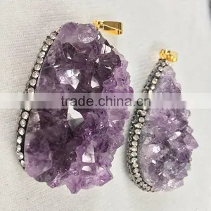 Latest Necklace Design Fashion Amethyst Necklace Loose Amethyst Gemstones For Necklace Making thumbnail-5