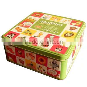 Square Tin Storage Box thumbnail-1