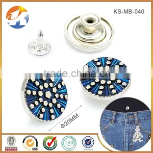 Zinc Alloy Remove Custom Metal Jacket Buttons thumbnail-1
