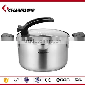 Induction PP Handle Cooking Pots Stainless Steel Stock Pots thumbnail-1