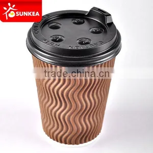 High-quality 7oz Black Plastic Hot Cup Lids With Spout Quality Choice thumbnail-1
