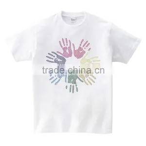 Colorful Hand Printing OEM Service Short Sleeves for Group Activities Men's Tshirt thumbnail-1